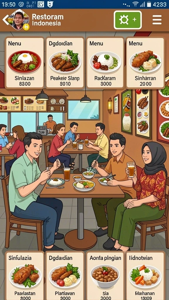 Tangkapan layar menampilkan petualangan seru di dunia 6CF.