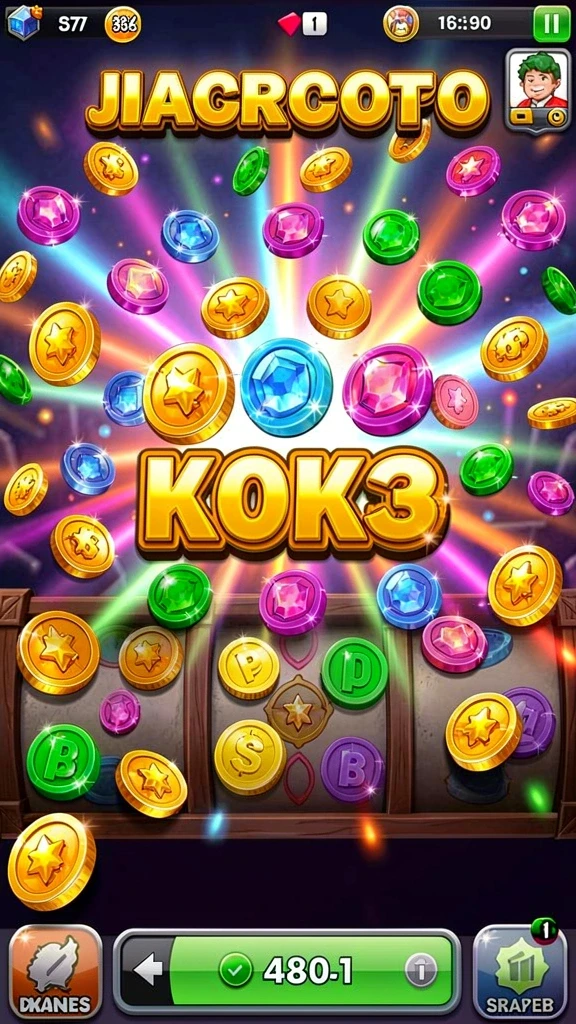 Tampilan utama game dengan desain yang menarik.