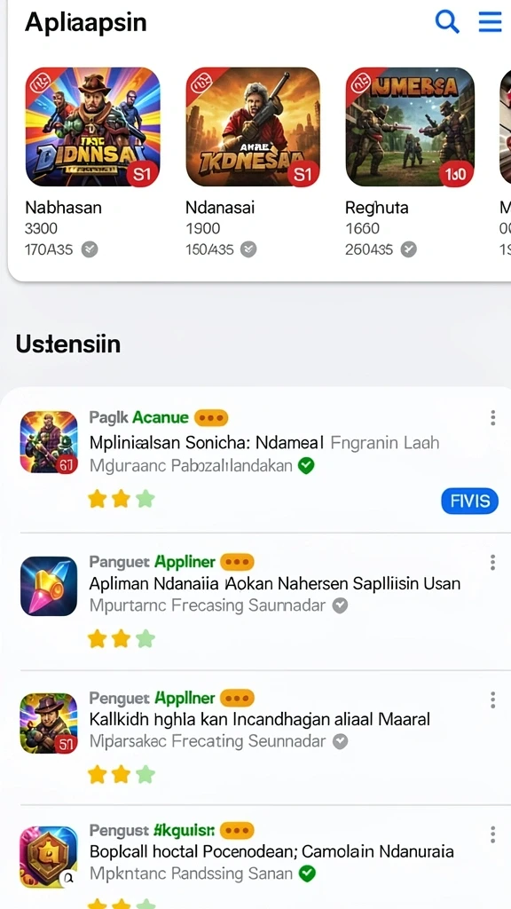 Screenshot menunjukkan antarmuka permainan yang menarik.