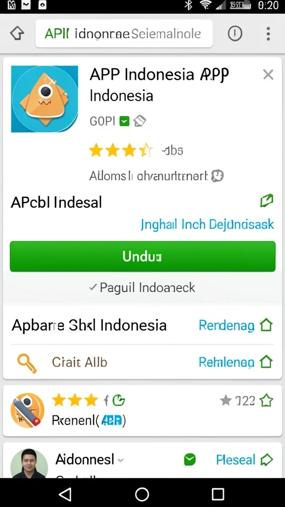 Tampilan layar awal yang memikat dan penuh warna.