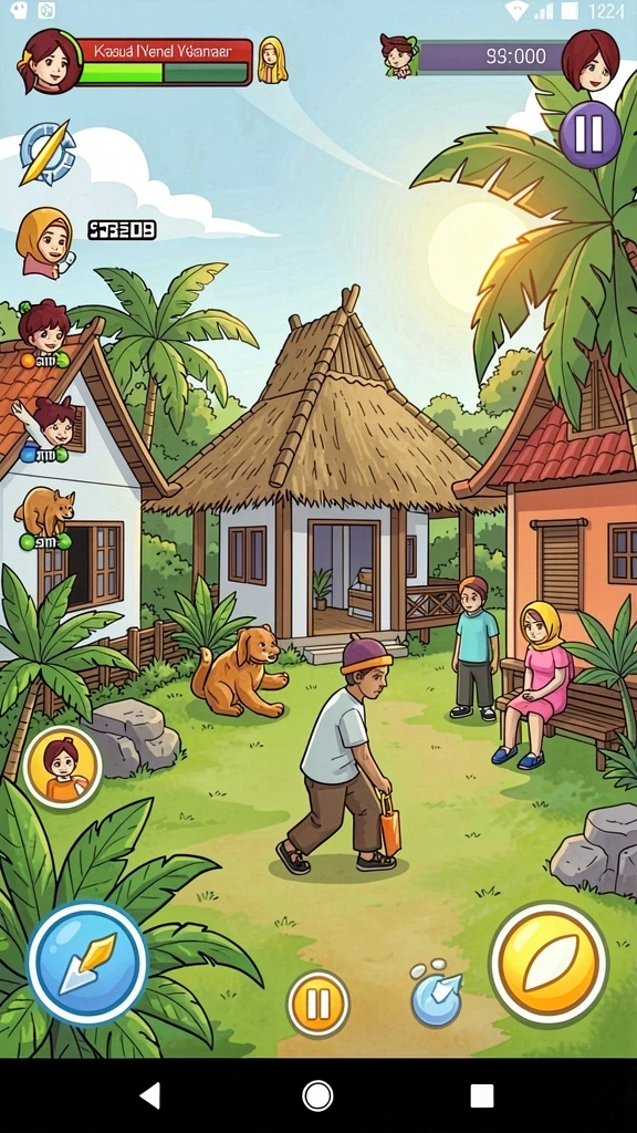 Tangkapan layar menampilkan grafis yang memukau dalam game.