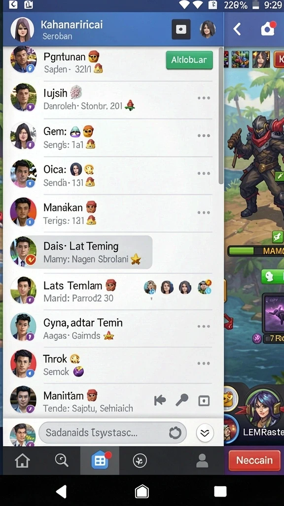 Tangkapan layar menampilkan grafis yang memukau.