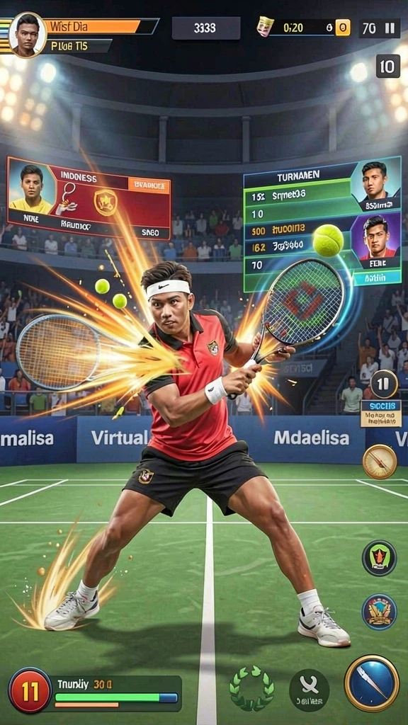 Fitur turnamen yang menambah pengalaman bermain yang menarik.
