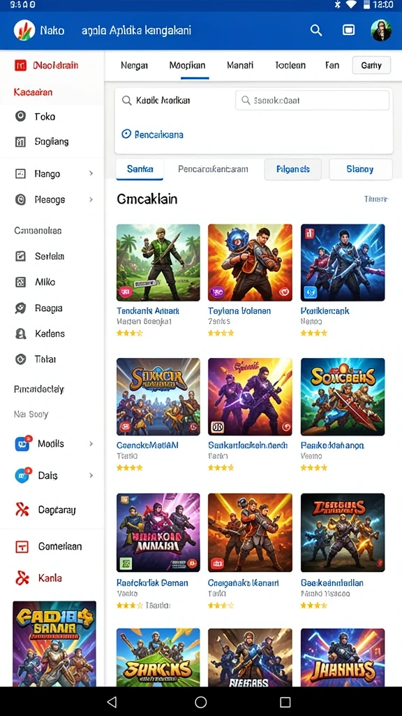 Tampilan antarmuka yang user-friendly dan menarik.