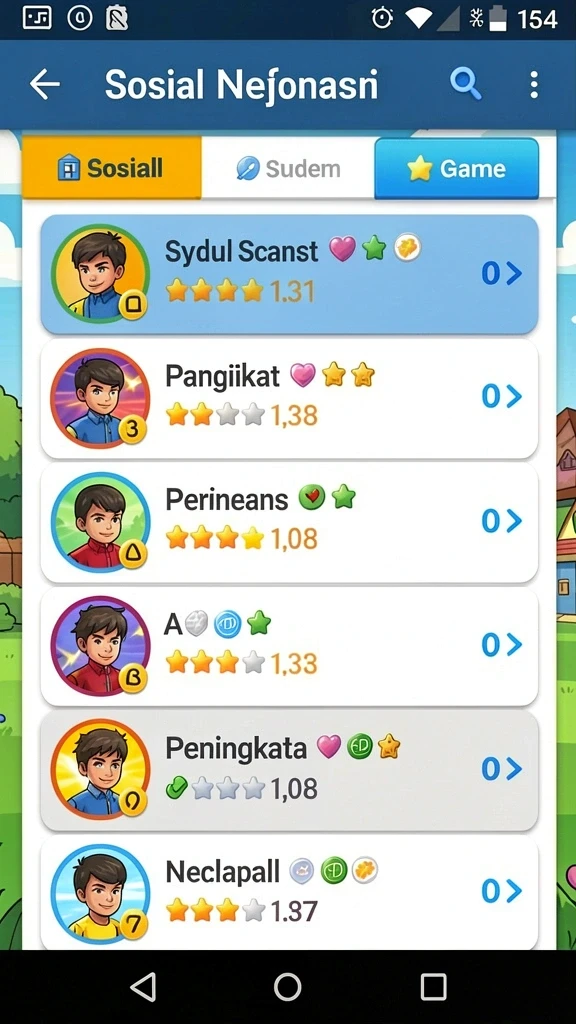 Screenshot menampilkan pemandangan indah dari level pertama.