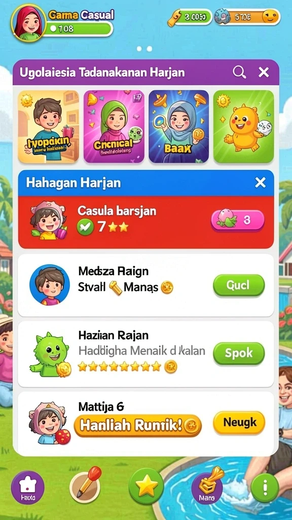 Komunitas interaktif yang membuat pengalaman bermain semakin seru.