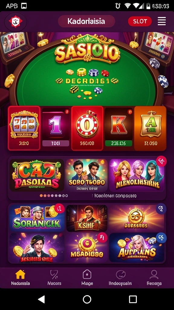 Berbagai pilihan permainan judi online yang seru.
