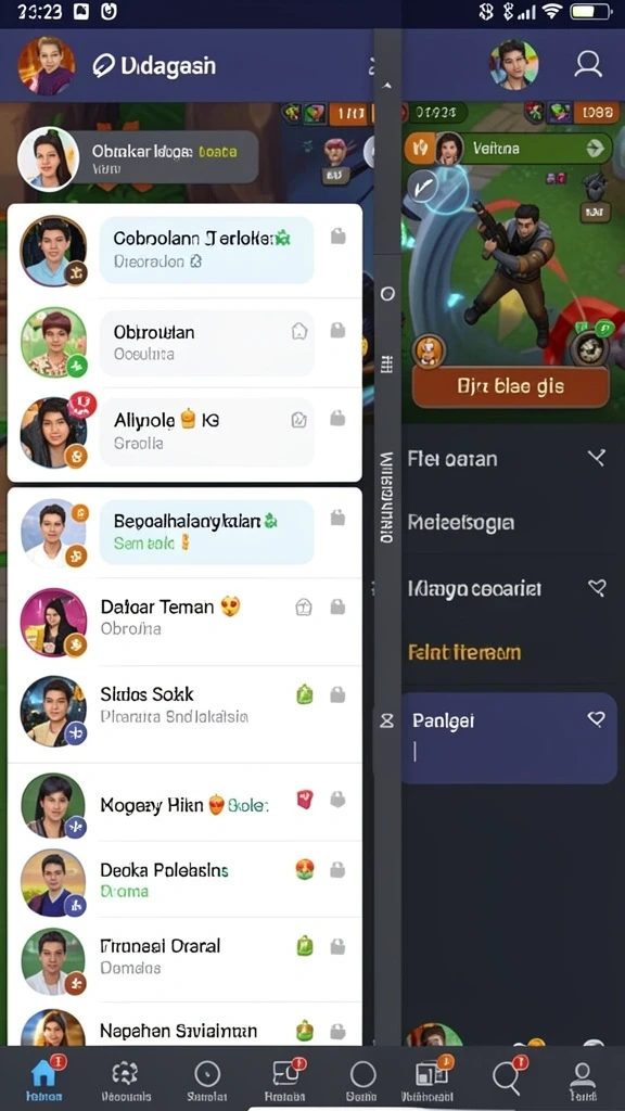 Tantangan seru melawan monster yang kuat.
