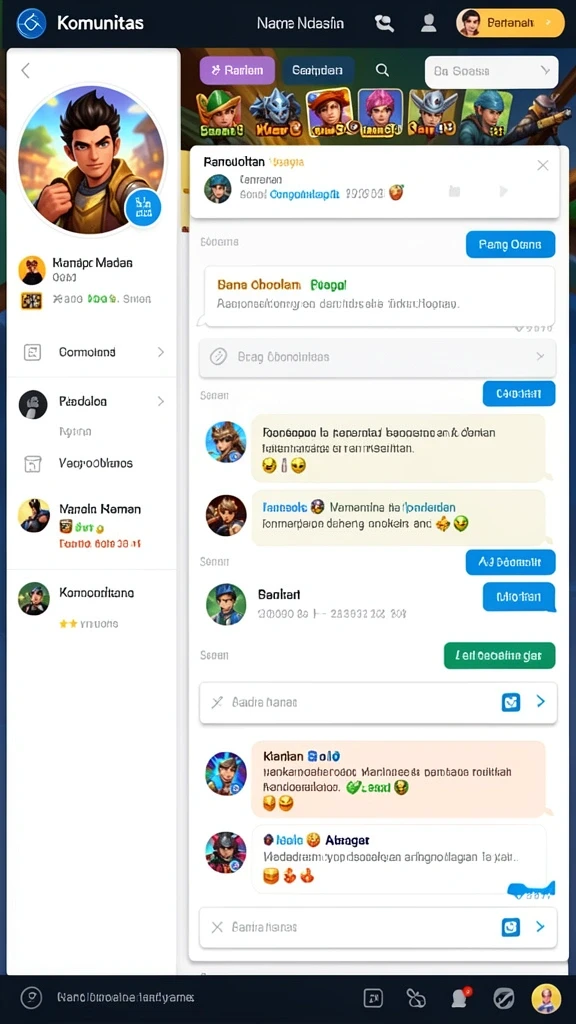Tampilan awal yang menarik dan penuh warna.