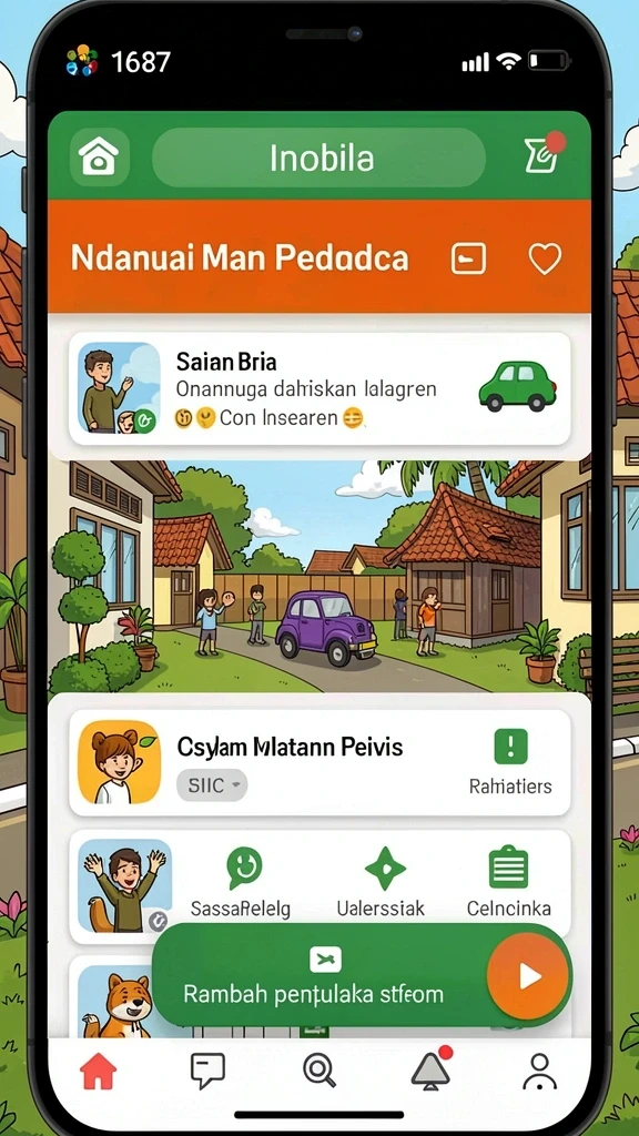 Ilustrasi grafis yang memukau dan detail.
