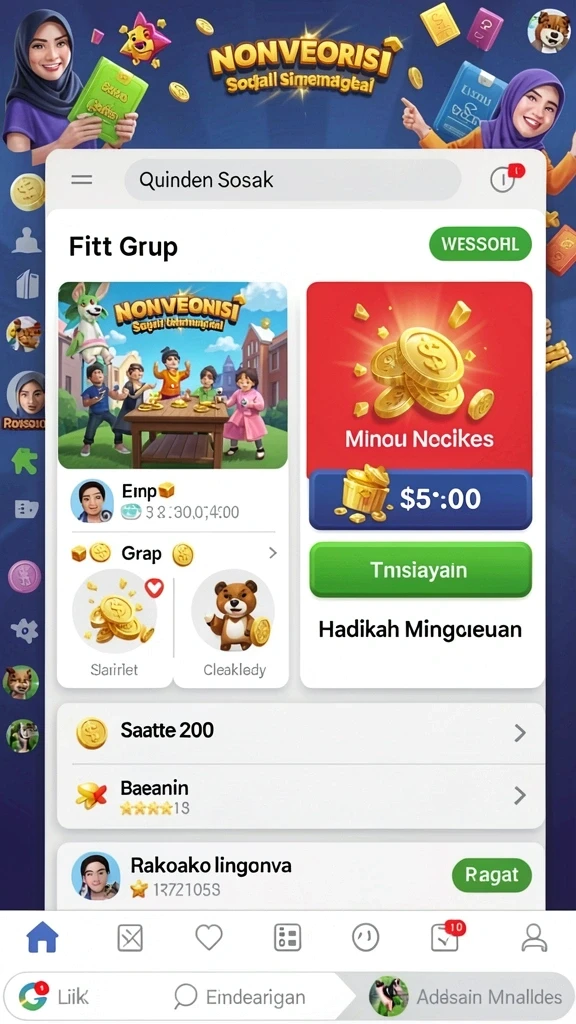 Pengalaman bermain yang seru dan menantang.