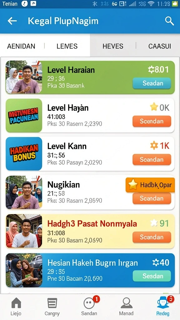 Tampilan antarmuka yang user-friendly.