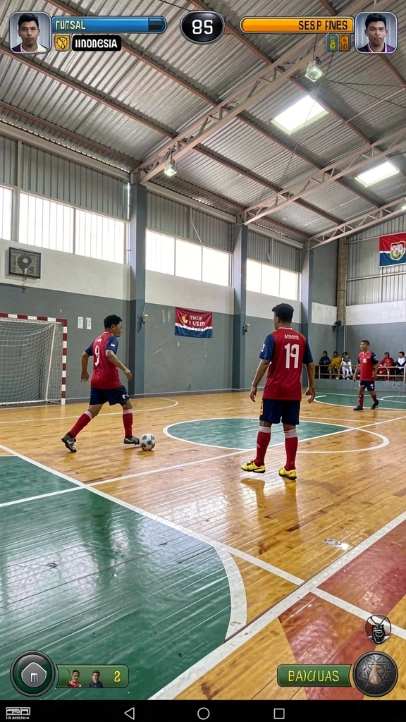 Tampilan awal game dengan karakter menarik.