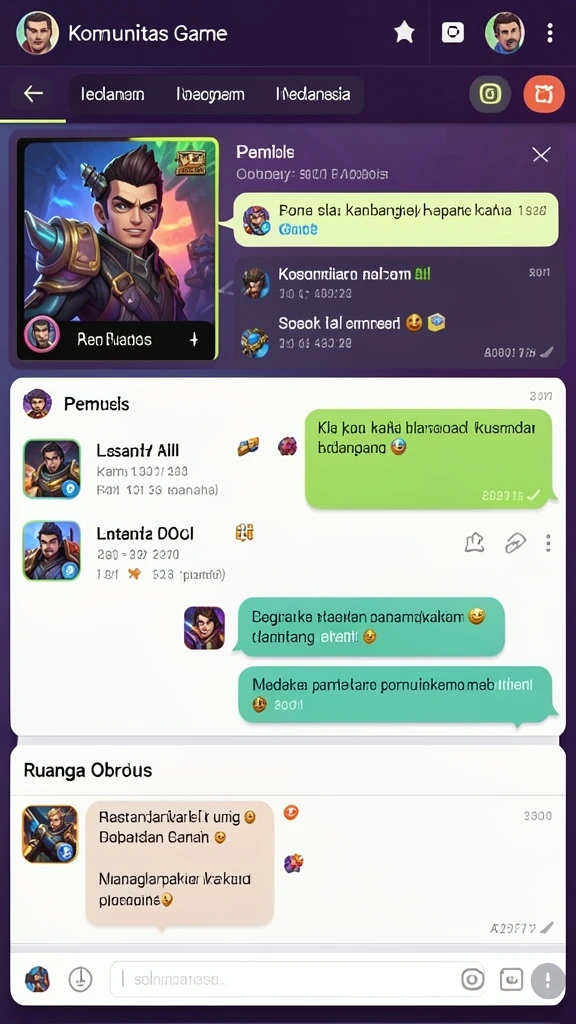 Pengalaman bermain yang mendebarkan dengan teman-teman.