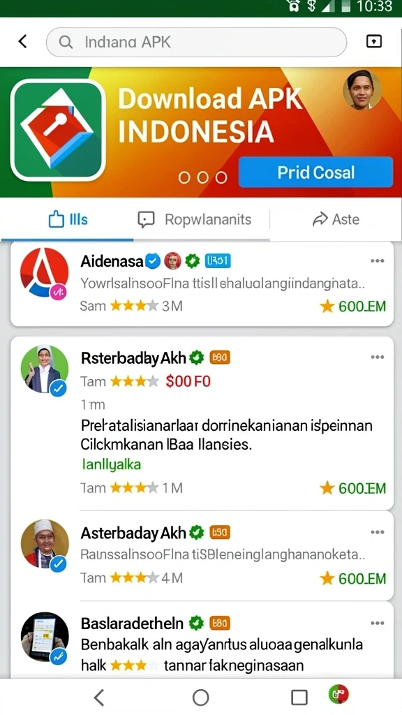 Tampilan menu dengan navigasi yang mudah digunakan.