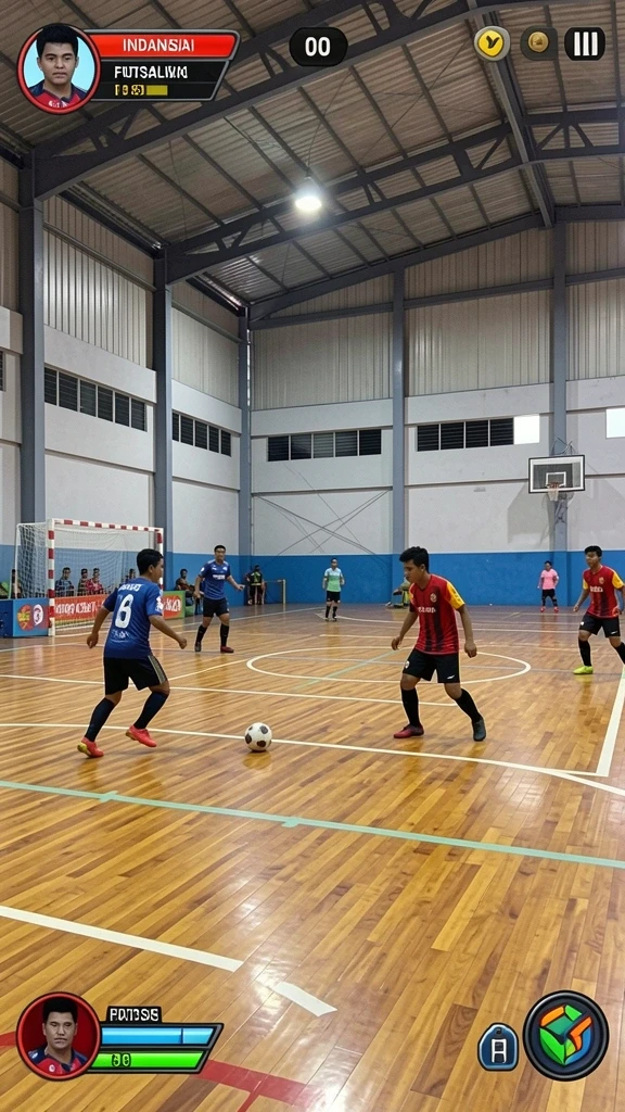 Lingkungan permainan yang beragam dan penuh warna.