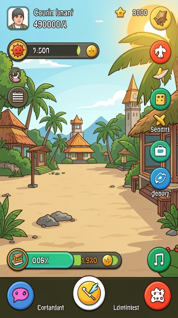 Tampilan menu utama VM777 yang menarik.