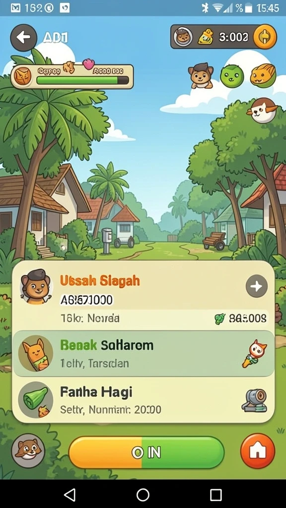Screenshot dari level menantang di ZK3.